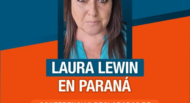 Laura Lewin dará conferencias docentes en Paraná organizada por la Sociedad Italiana