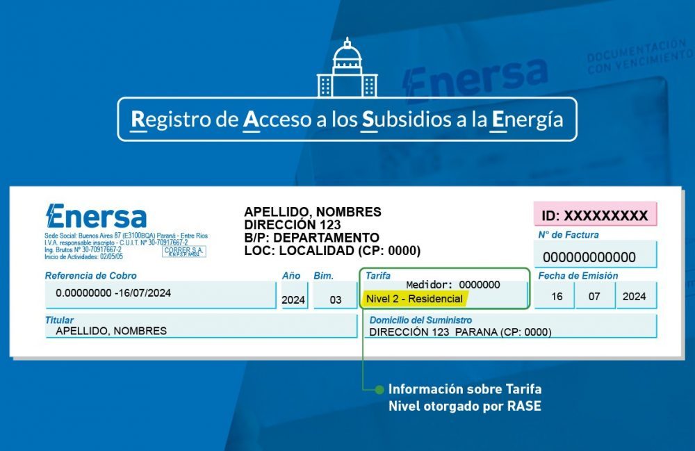 Enersa reitera a sus usuarios “N2” inscribirse en el registro “RASE”