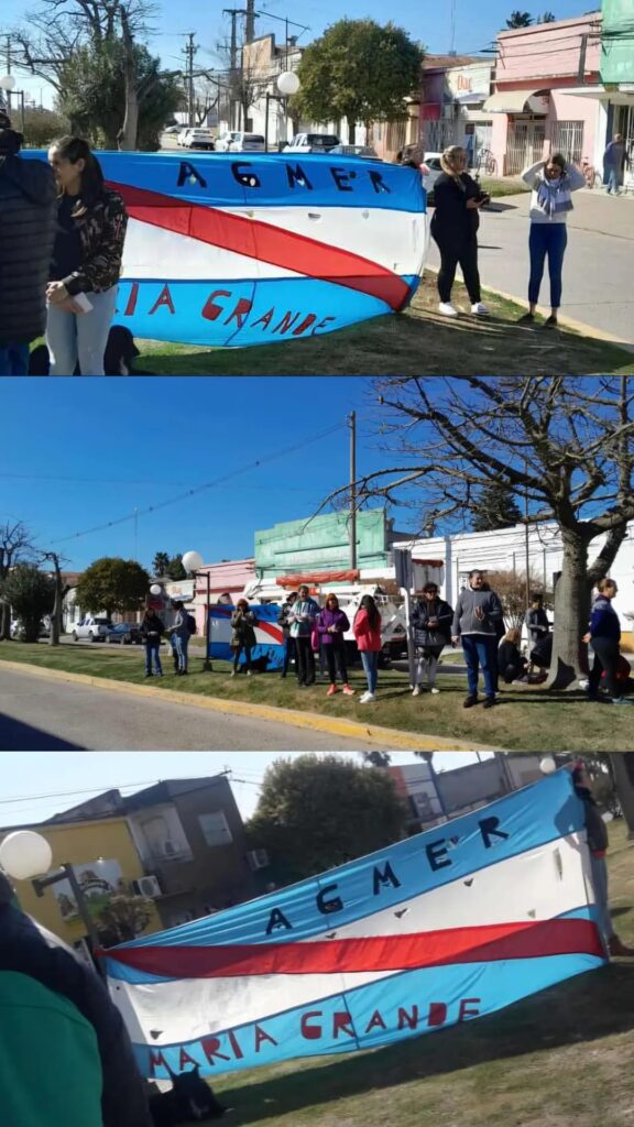 Los docentes mariagradenses se movilizaron en la mañana de este miércoles