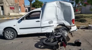 Confirmaron cómo se produjo choque en Crespo y las secuelas para motociclista