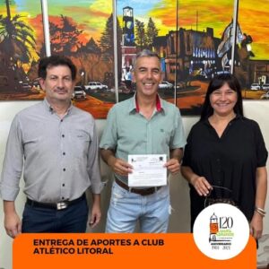 Aporte Municipal para la compra de pintura al Club Litoral