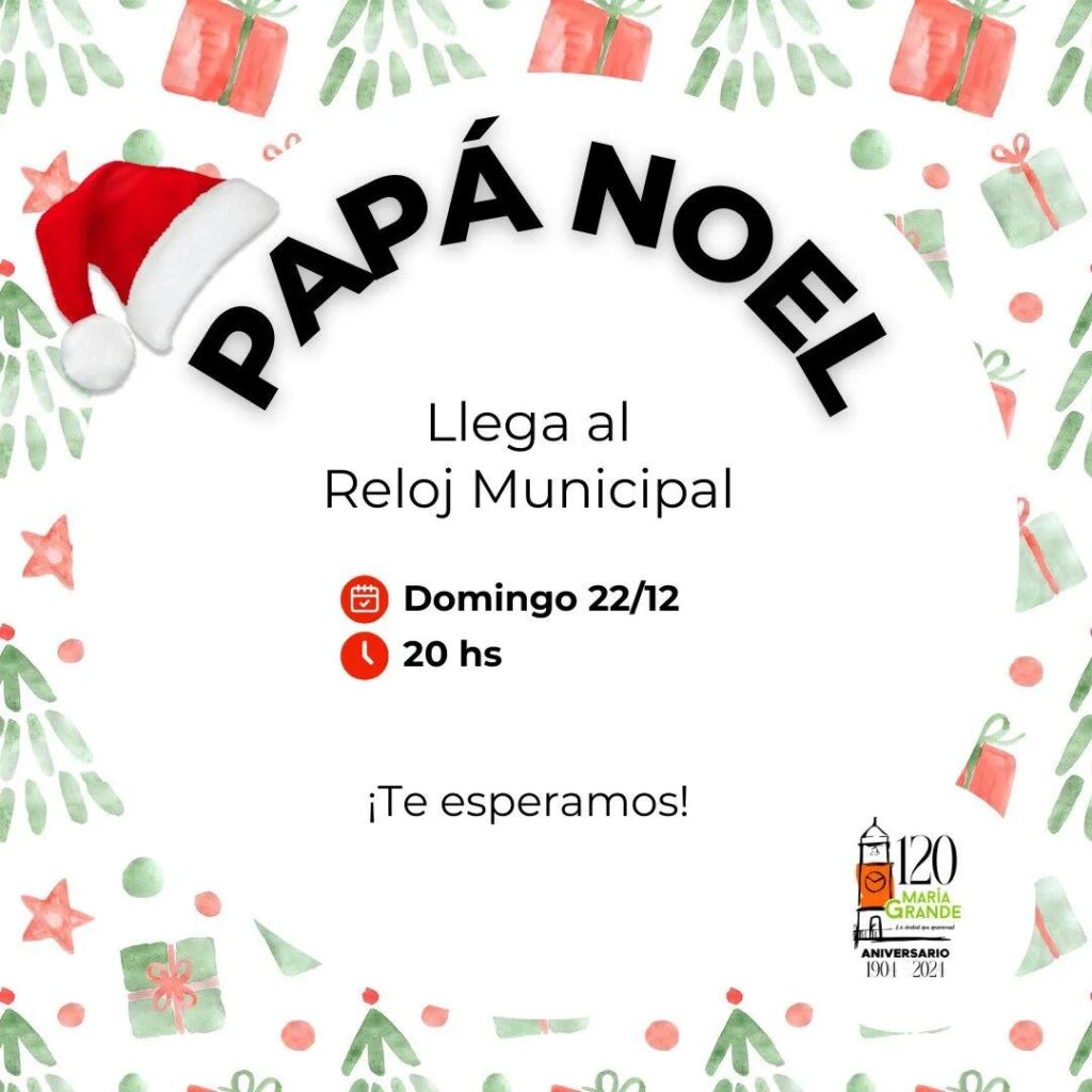 ¡Papá Noel llega al Reloj Municipal