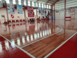 Concluida la obra del recambio del piso deportivo en Atletico María Grande