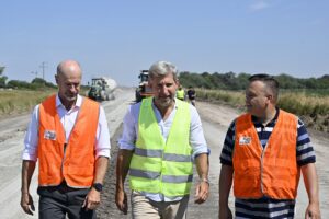 Frigerio estuvo en Piedras Blancas y recorrió las obras que se ejecutan para facilitar el desarrollo turístico