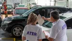 ATER verifica deudas y condiciones de patentamiento automotor en playas de estacionamiento